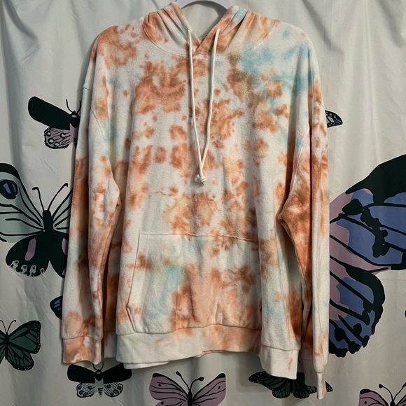 wild fable Tops - Terry cloth tie dye hoodie